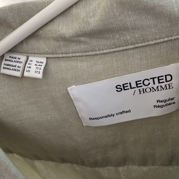 Selected Homme men’s short sleeve button up - Picture 2 of 2